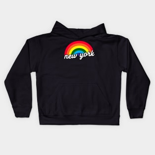 New York NYC Gay Pride Rainbow LGBT Flag Kids Hoodie